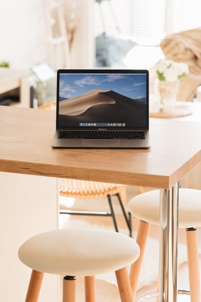 silver MacBook Pro