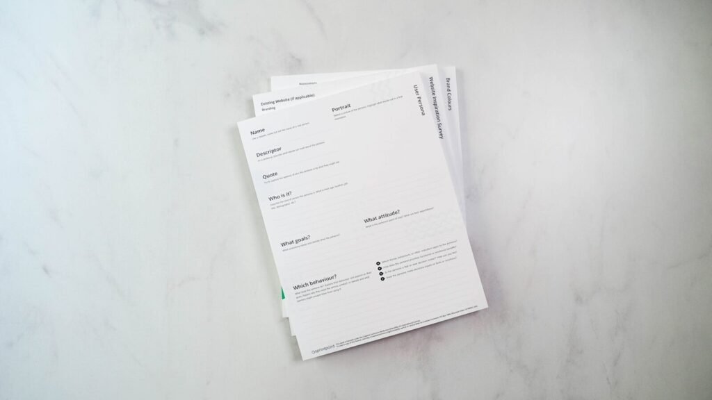 Stack of duplicate template website for therapists content