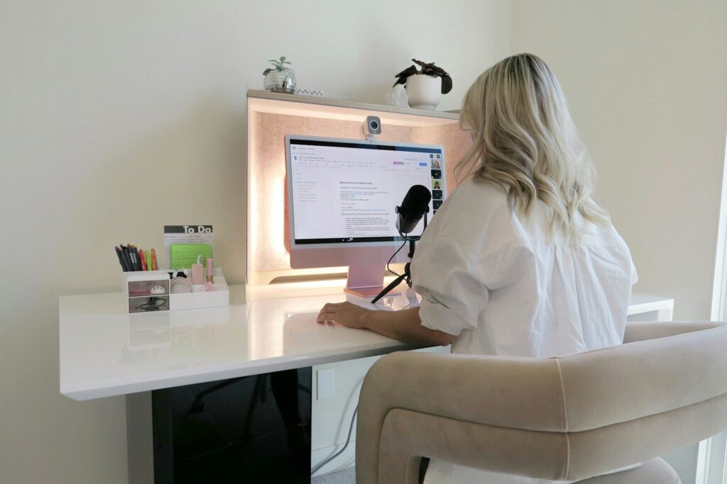 Therapist checking why her therapy website is not ranking on Google